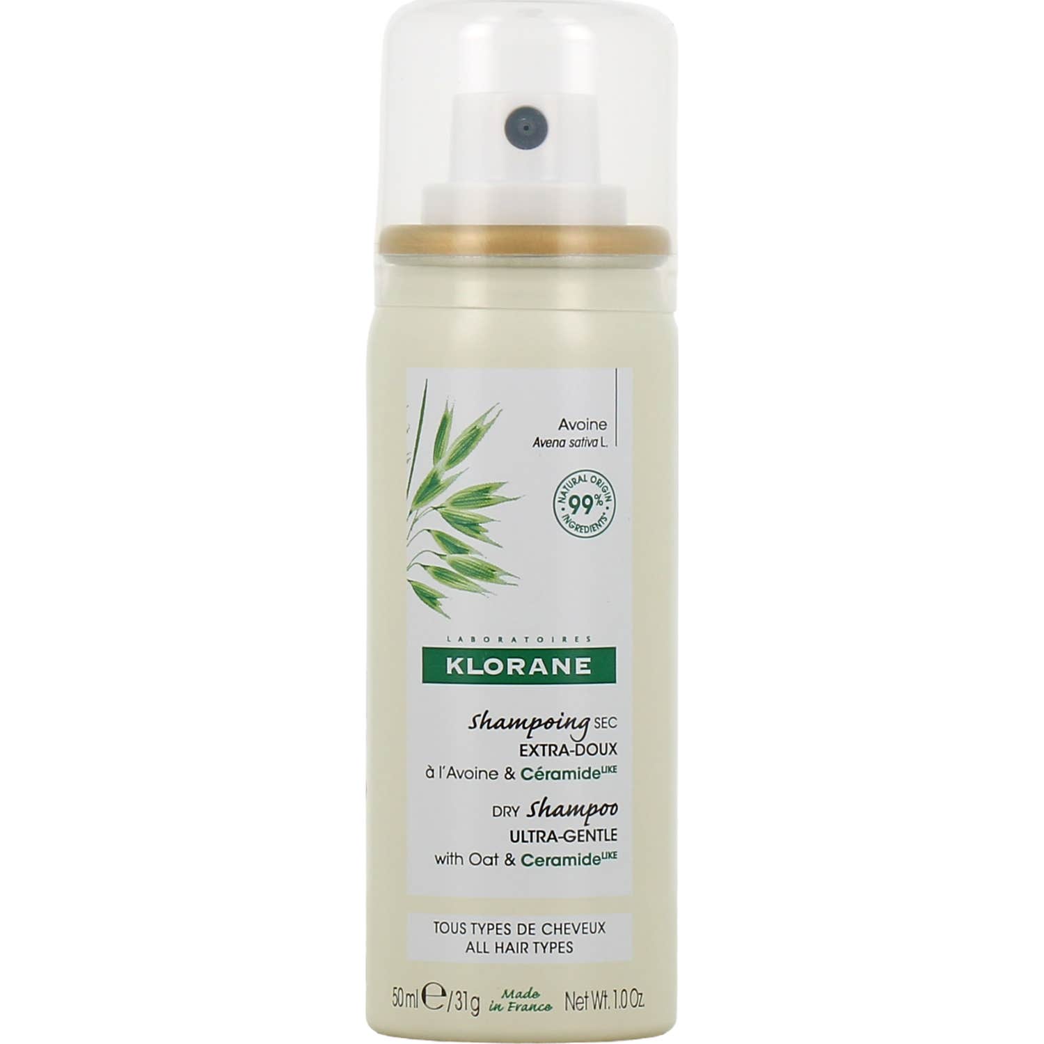 Klorane Shampoing Sec Extra Doux à l'Avoine et Céramide 50ml