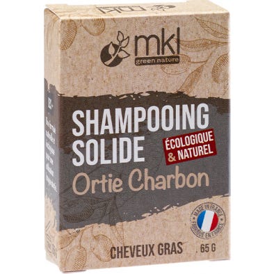 Mkl Shampooing Solide Ortie Charbon 65g