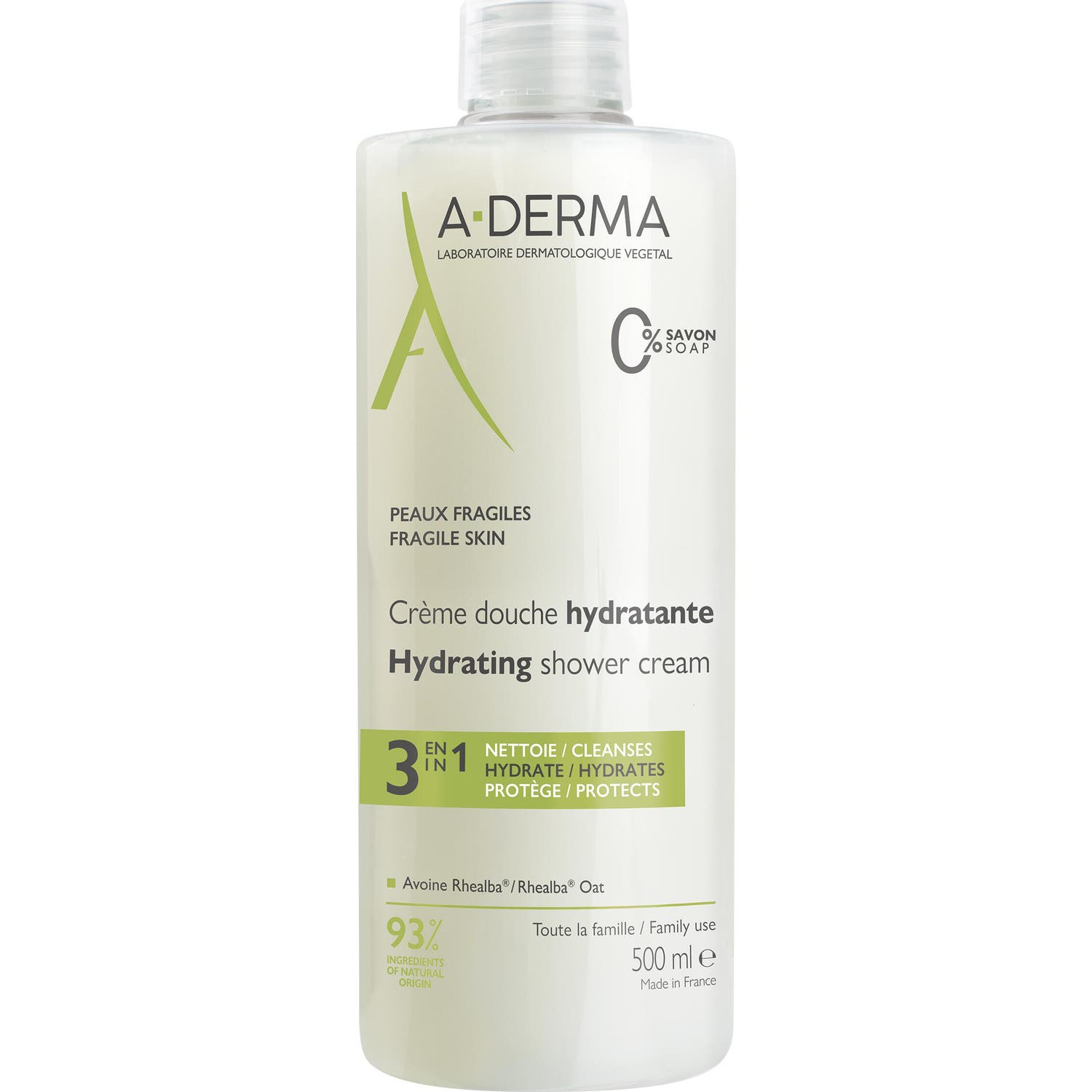 Aderma Crème Douche Hydratante 500ml