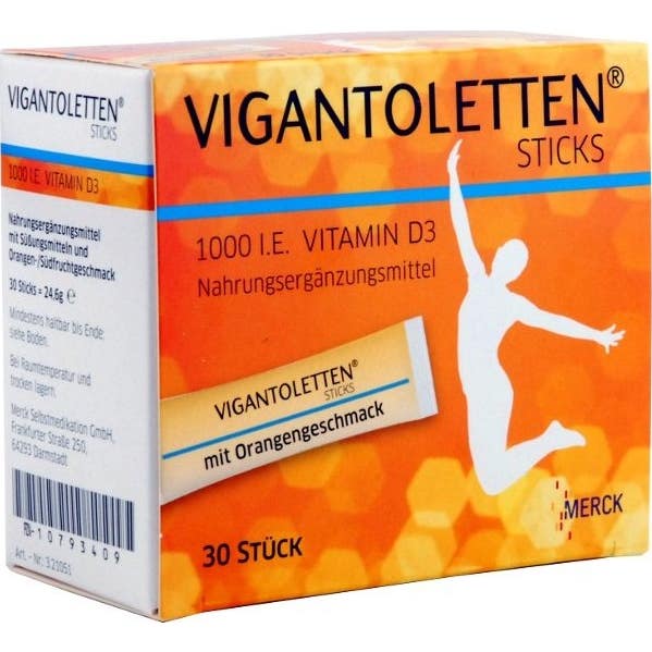 Orange Vigantoletten Sticks Sachets Taille 30