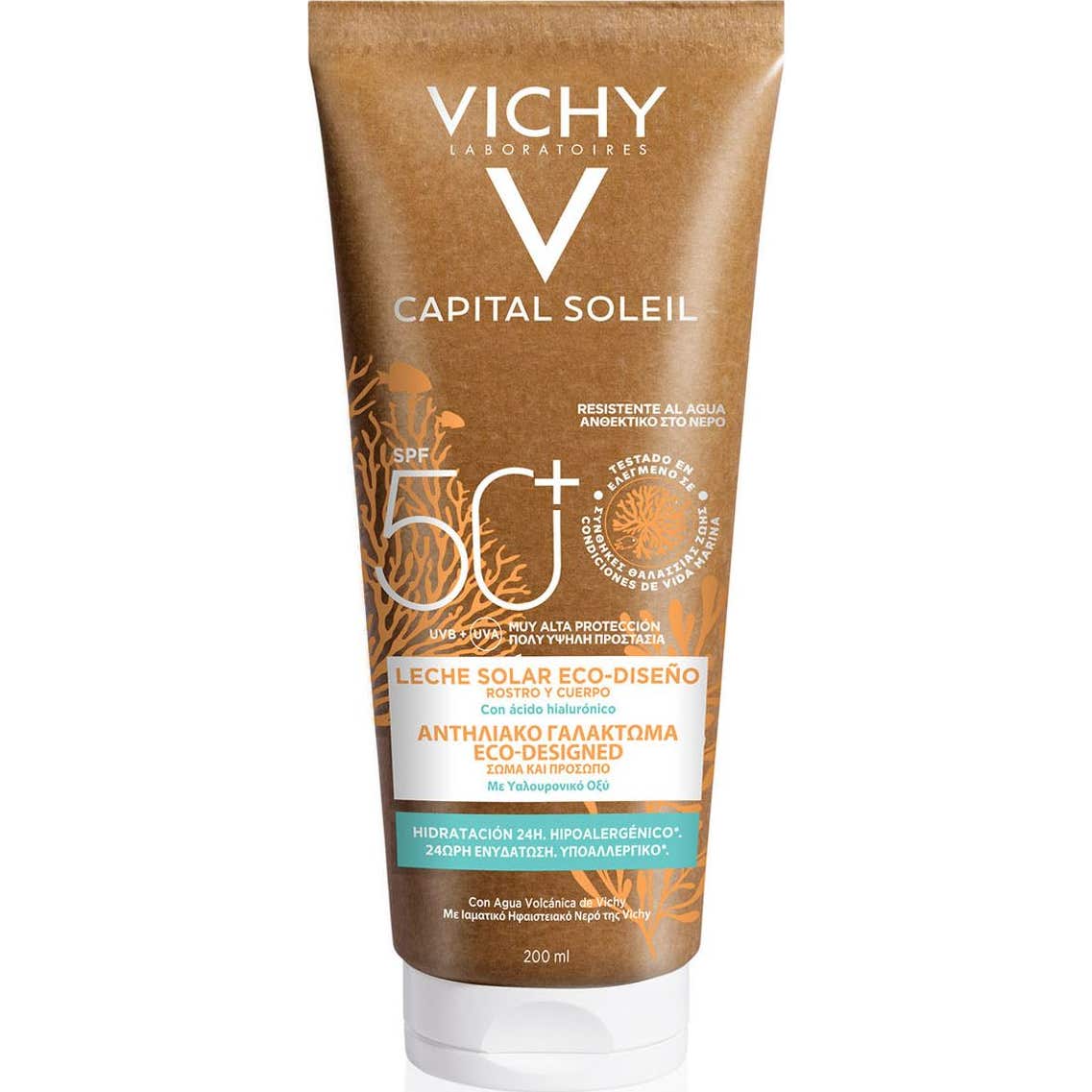 Vichy Capital Soleil SPF50+ Leche Solar Eco-Diseño 200ml