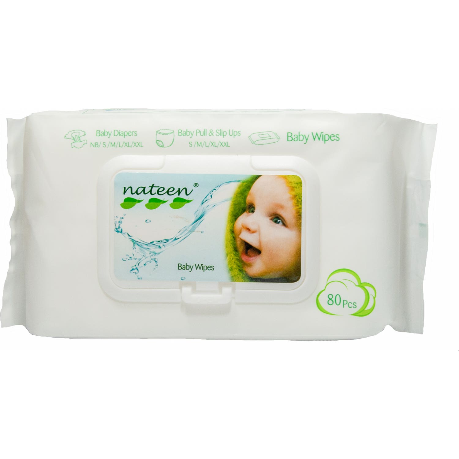 Nateen Lingettes pour Bébés 80uts