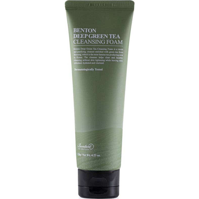 Mousse nettoyante au thé vert profond de Benton 70ml