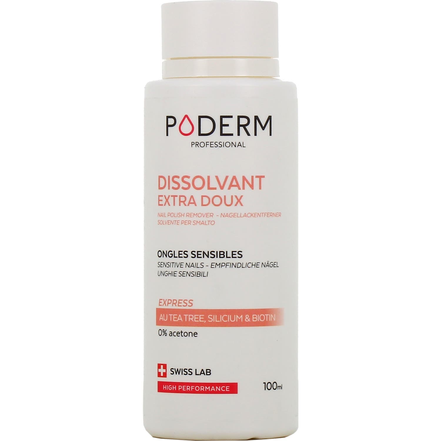 Poderm Dissolvant Extra Doux Ongles Sensibles Liquide 100 Ml Enfants - Image 3