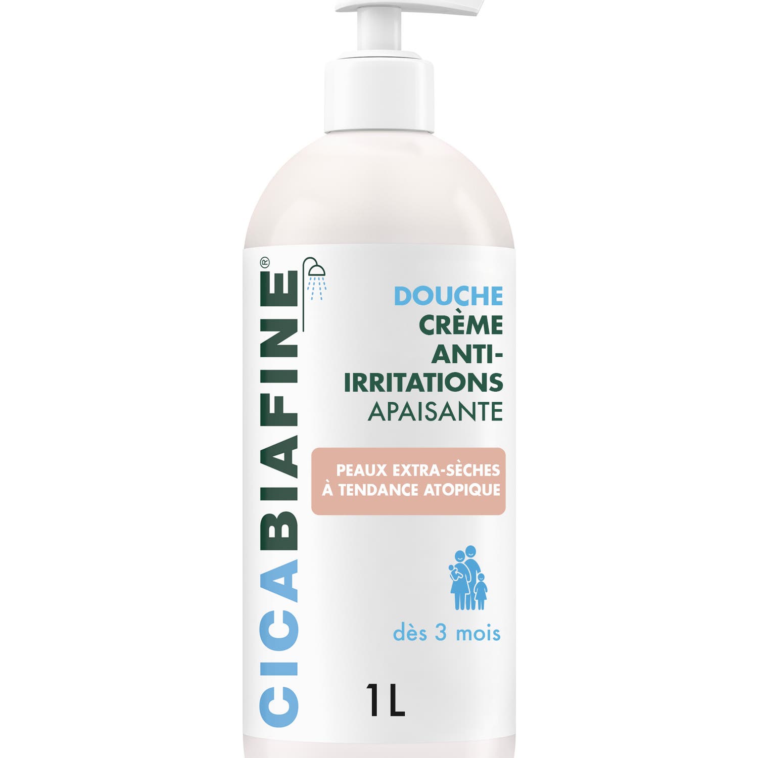 Biafine Cicabiafine Douche Crème Anti-Irritations Apaisante 1L
