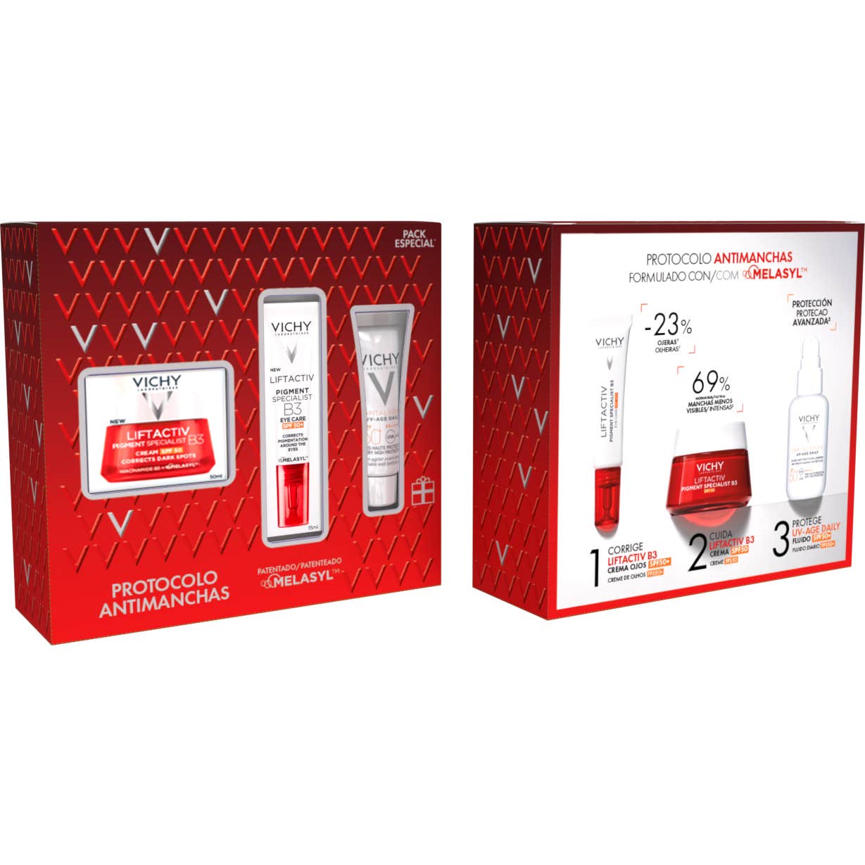 Vichy Coffret Anti-Taches Lifactiv Crème SPF50 + Soin Yeux