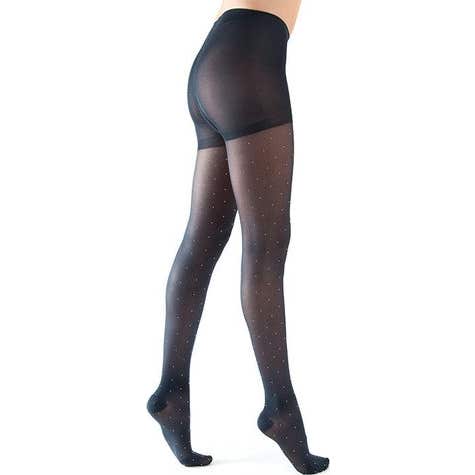 Varisan 2 Collant Mat Plumetis Noir Rose Taille N3 1 Unité