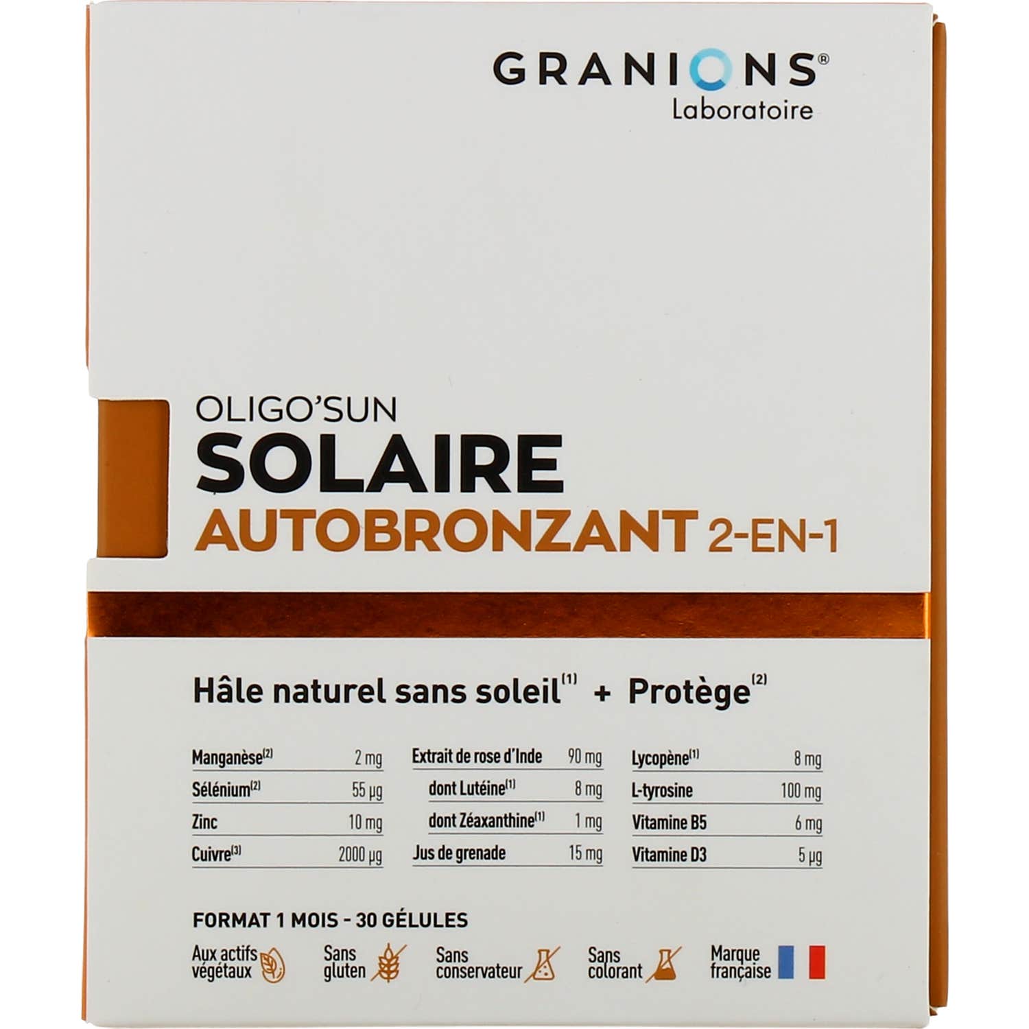 Granions Oligo'sun Solaire Autobronzant 2 en 1 30 Gélules