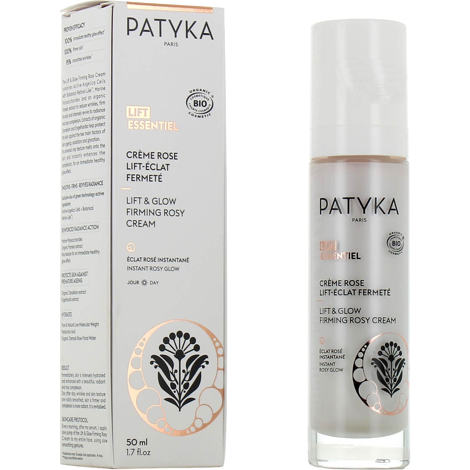 Patyka Lift Essentiel Crème Rose Lift-Eclat Fermeté 50ml