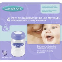 Lansinoh Botellas Almacenamiento Lansinoh 160ml 4u *