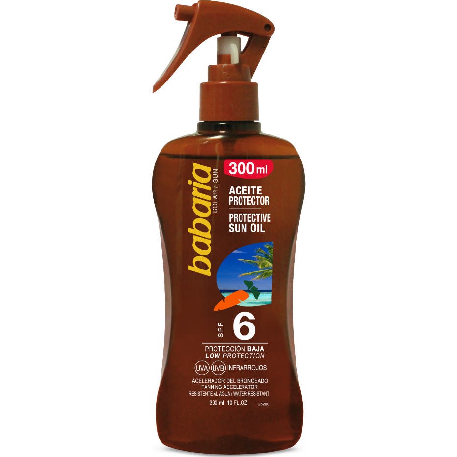 Babaria Zanahoria Aceite Spf6 Proteccion Baja 300ml