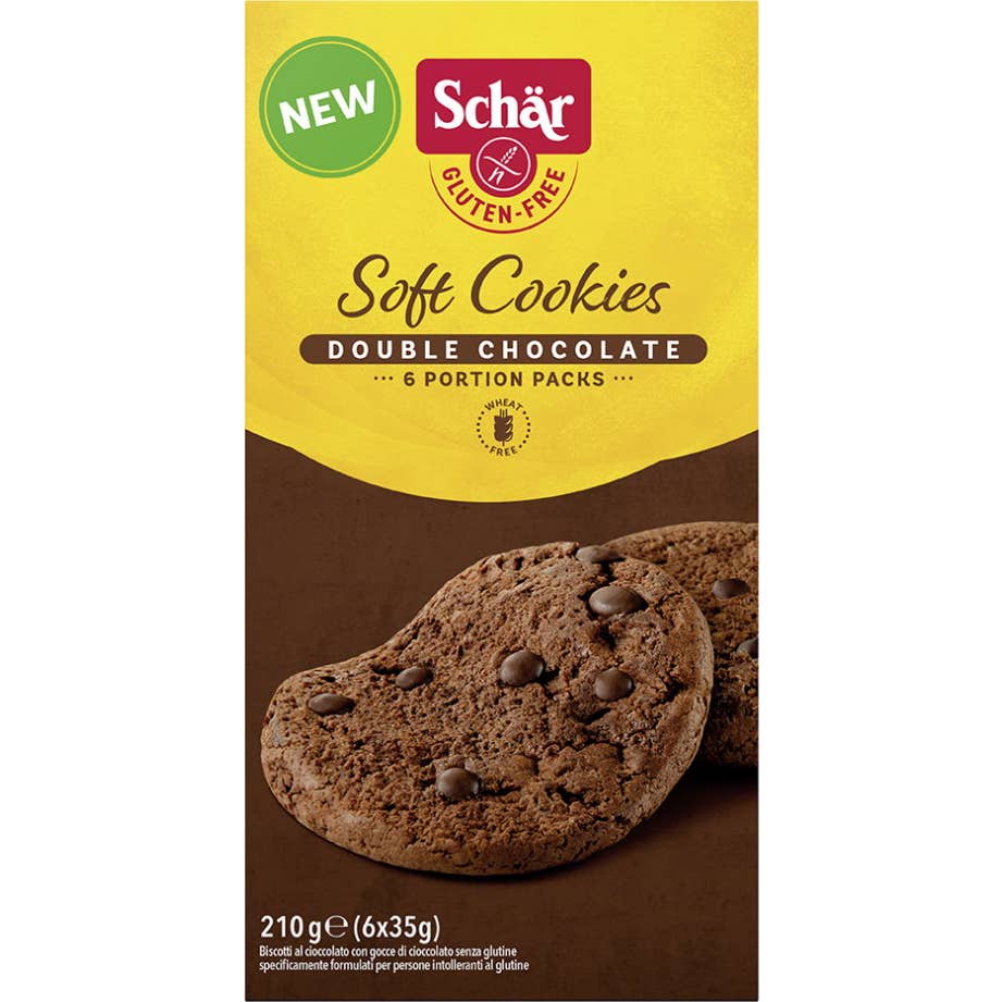 Schar Soft Cookie Double Chocolat Sans Gluten 210g