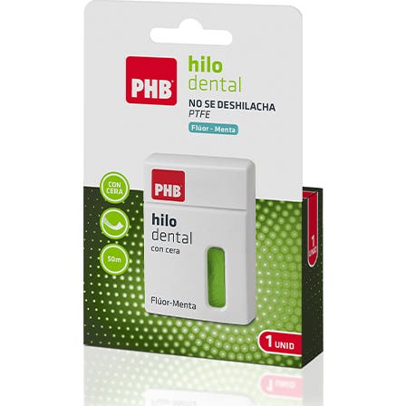 PHB hilo hilo dental con flúor y menta 50m