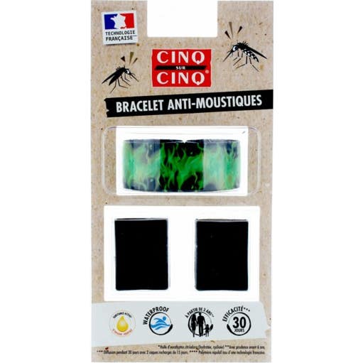 Cinq Sur Cinq Bracelet Anti-Moustique Graffiti 1 Unité