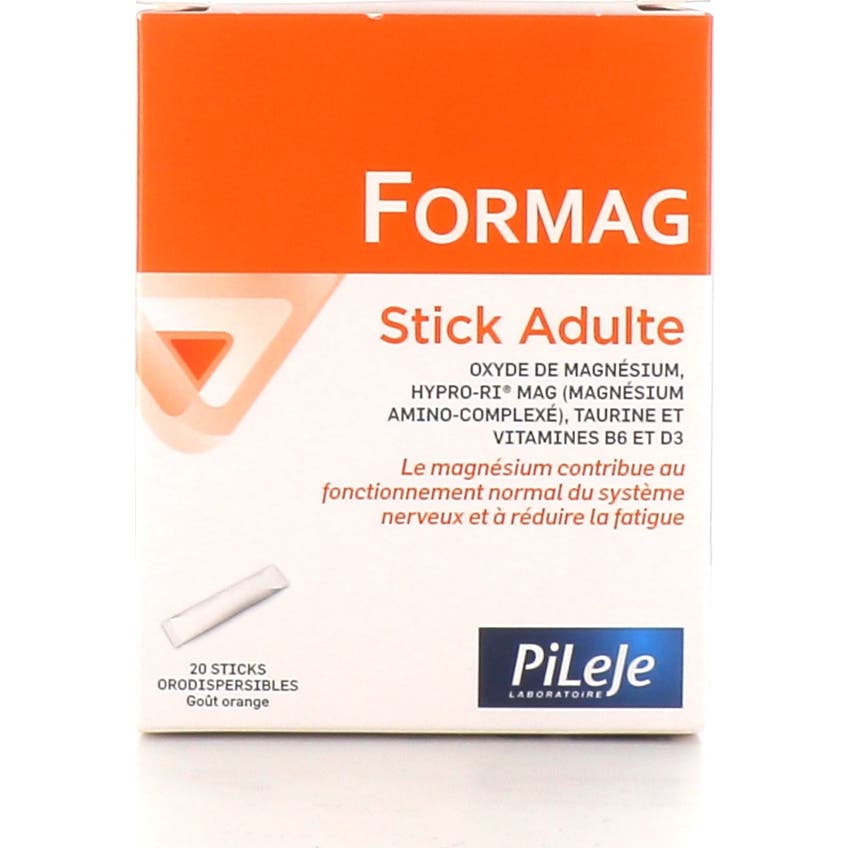 Pileje Formag 20 sticks Adulte Orodispersibles Goût Orange