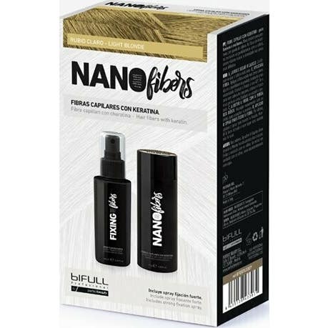Bifull Nanofibers Kit Fibres Capillaires Kératine Blond Clair