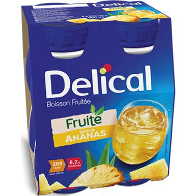 Delical Boisson Fruitée Ananas 4x200ml