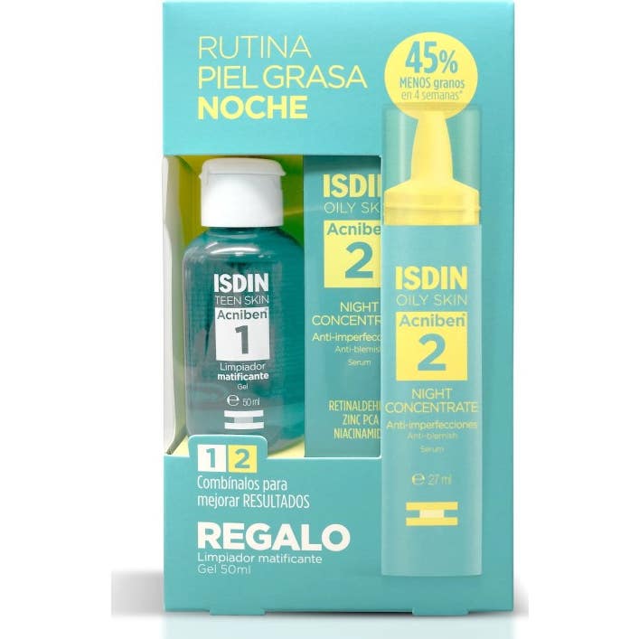Isdin Pack Acniben Routine Peau Grasse Nuit