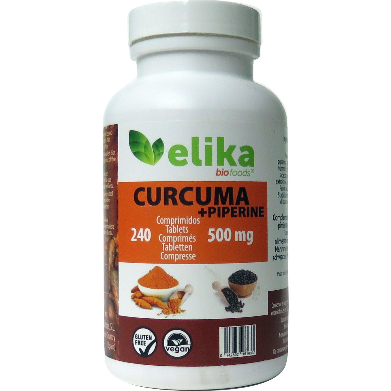 Elikafoods Curcuma + Piperine 240 caps