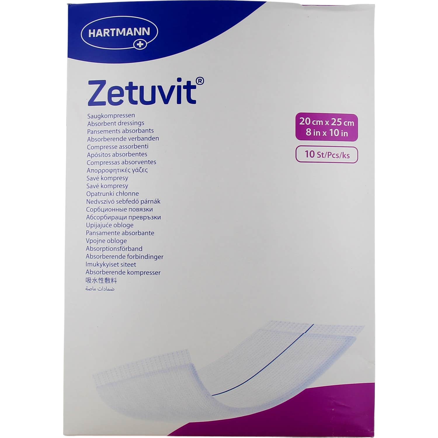 Zetuvit Pans Abs Ste20X25 10 T