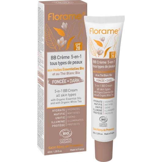 Florame BB Cream 5 en 1 Teinté Foncé spf20 40ml