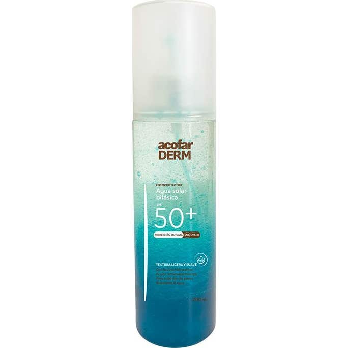 Acofarderm Spf 50+ Eau solaire biphasée 200 ml