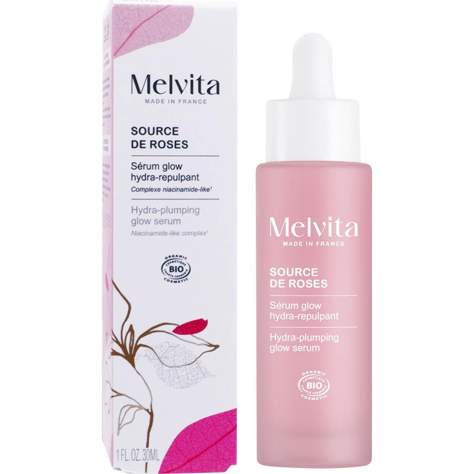 Melvita Source de Roses Sérum Glow Hydra Repulpant Bio 30 ml