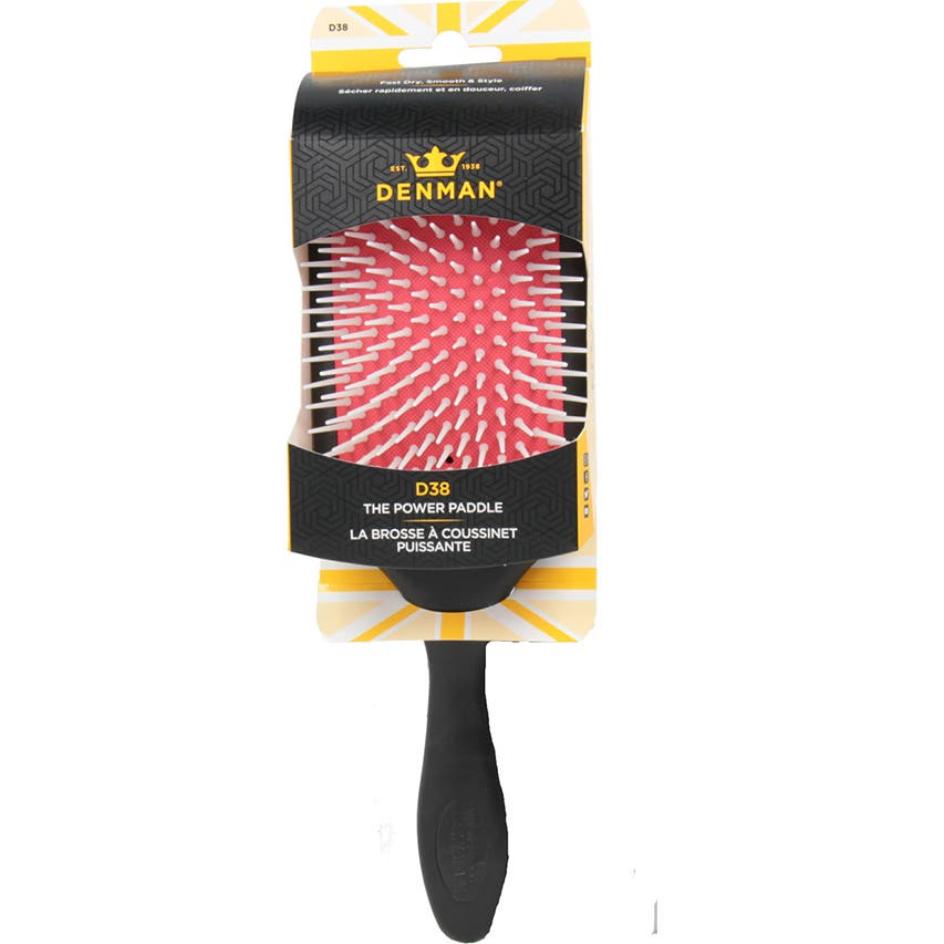 Denman D38 Power Paddle Brush - Black
