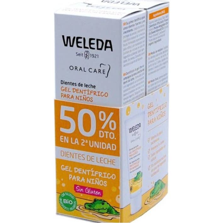 Weleda dentifrice gel pour enfant 2 x 50ml