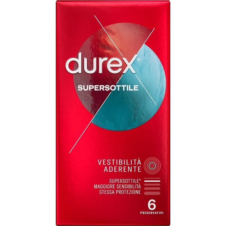 Durex Superthin Close Fit Préservatif 6uts