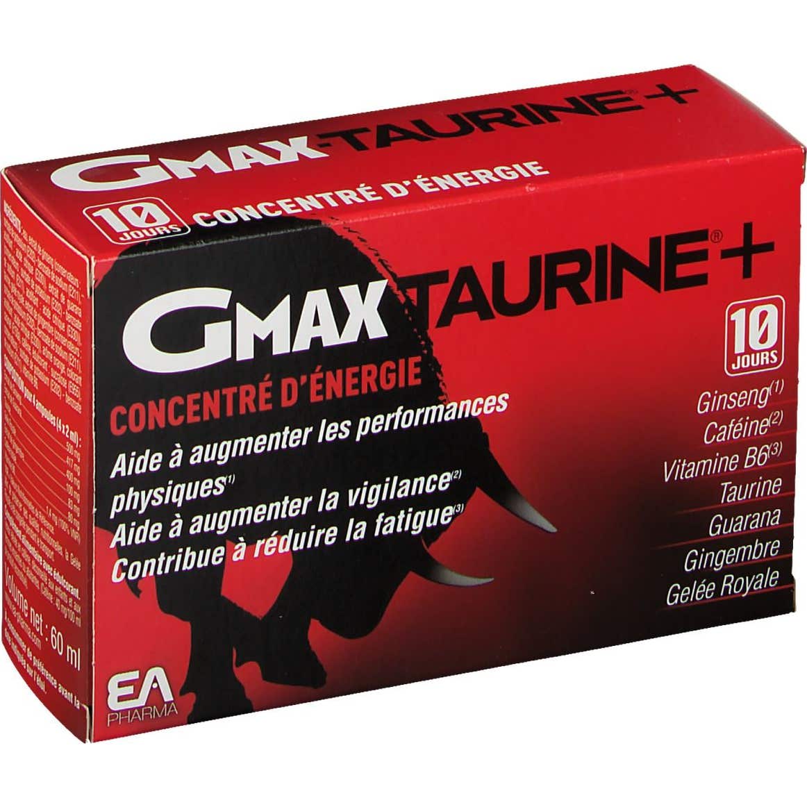 EA Pharma Gmax Taurine 30 ampoules