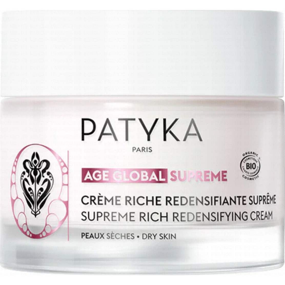 Patyka Age Global Supreme Crème Redensifiante Peaux Sèches Bio 50ml