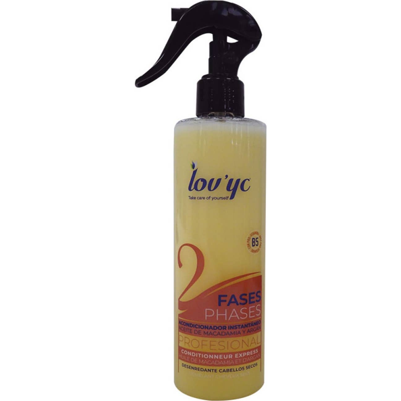 Lov'yc Bi-Phase Conditionneur Instantané Huile de Macadamia et d'Argan Cheveux Secs 300ml