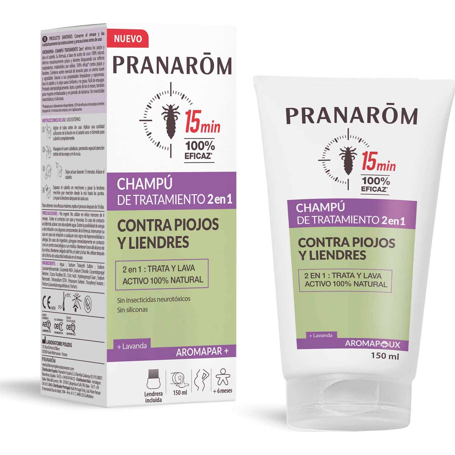 Pranarôm Aromapar Shampooing Traitant 2en1 150ml