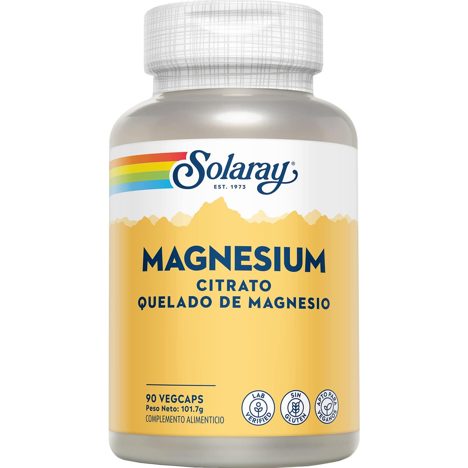 Solaray magnésium 90caps légumes légumes