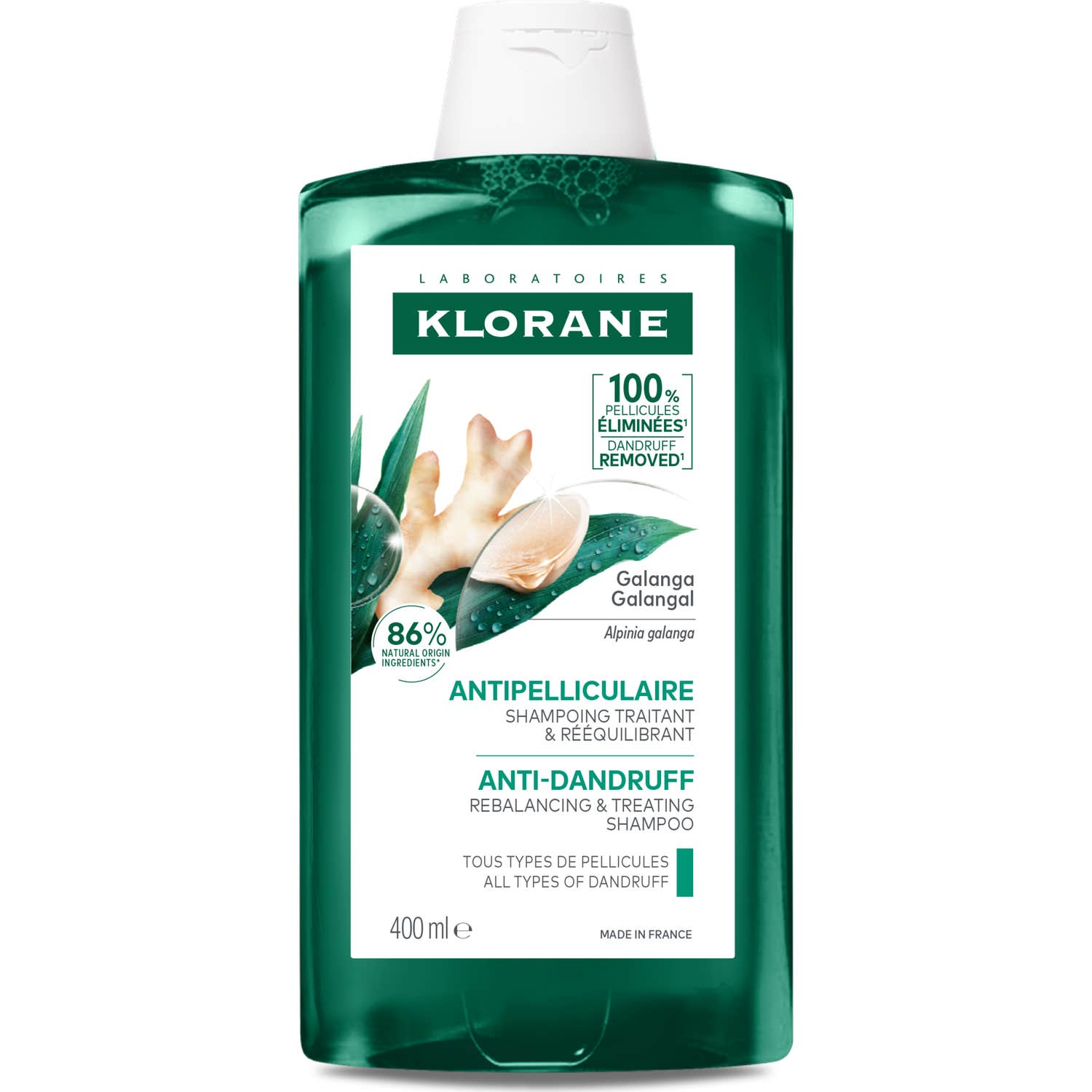 Klorane Antipelliculaire Shampoing Traitant Rééquilibrant Au Galanga 400ml