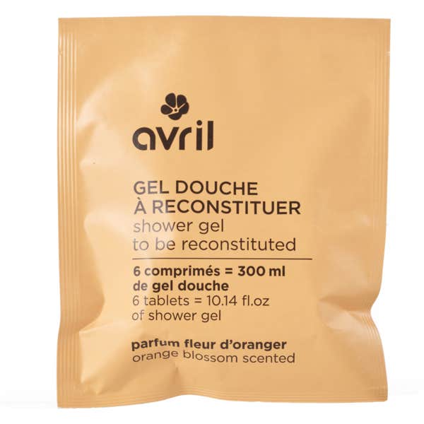 Avril Gel Douche À Reconstituer Parfum Fleur D'Oranger 6 Comprimés