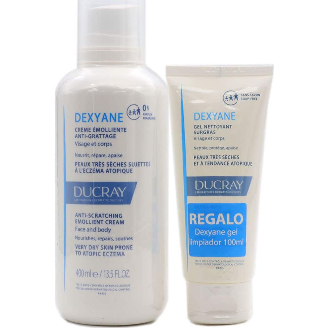 Ducray Dexyane Crema Emoliente 400ml + Gel Limpiador 100ml