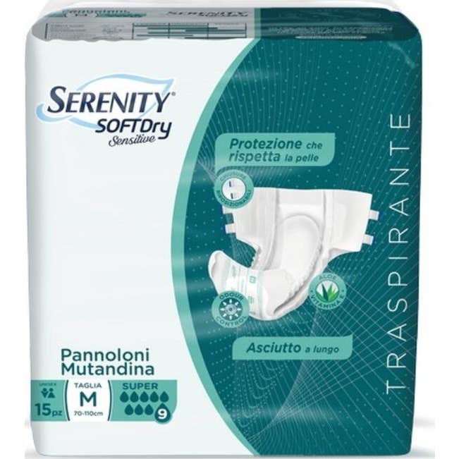 Serenity Softdry Couches Sensitive Super TM 15uts