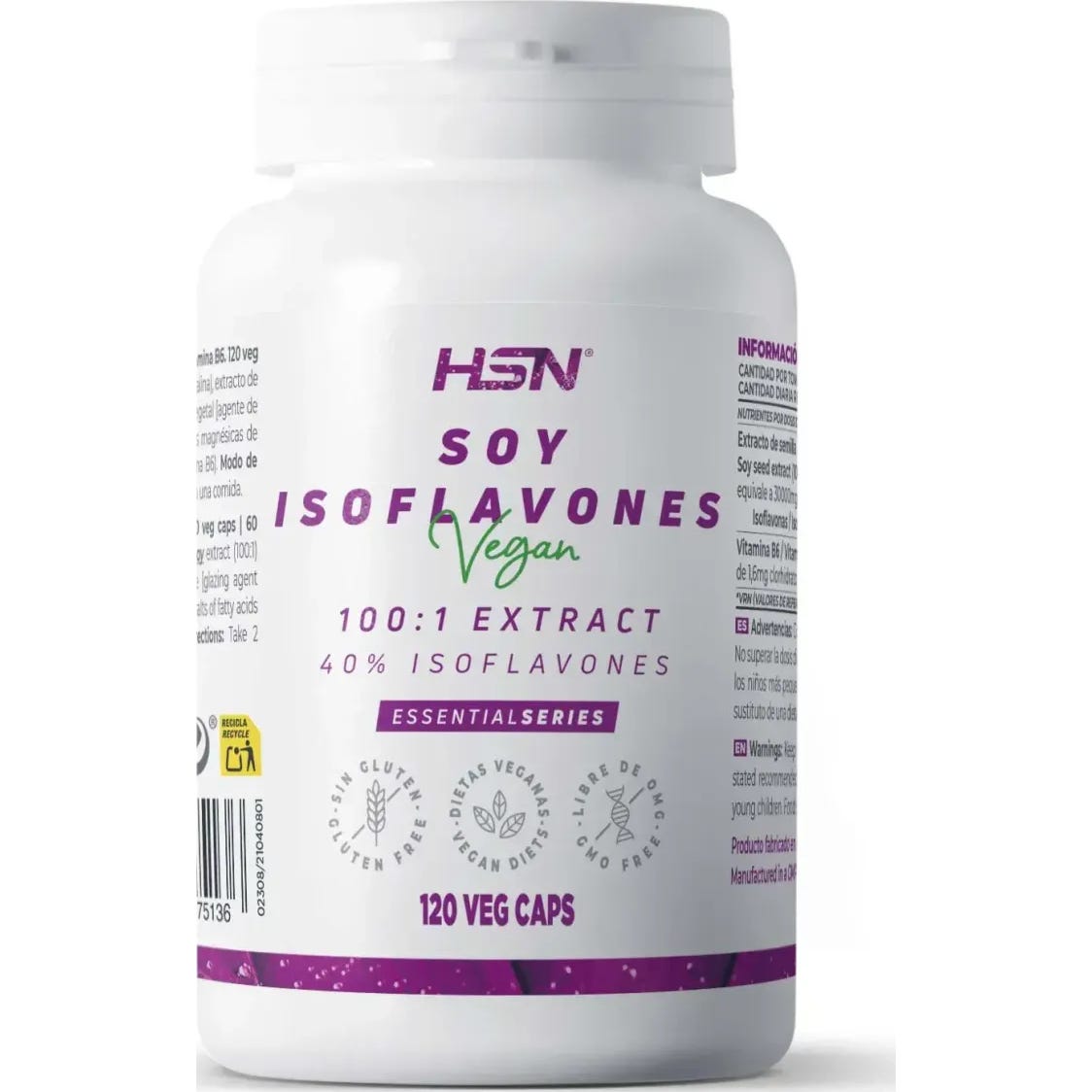 HSN Isoflavonas de Soja 150mg 120vcaps