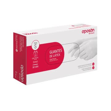 Aposan Gants Latex Taille S 50uts