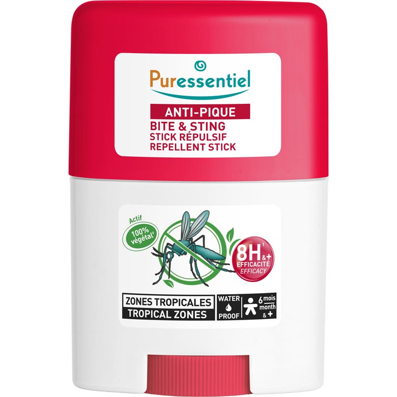 Puressentiel Stick Répulsif Anti Piqûres Zone Tropicale 20ml