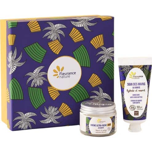 Fleurance Nature Coffret Karite Crème Visage Jour + Crème Main