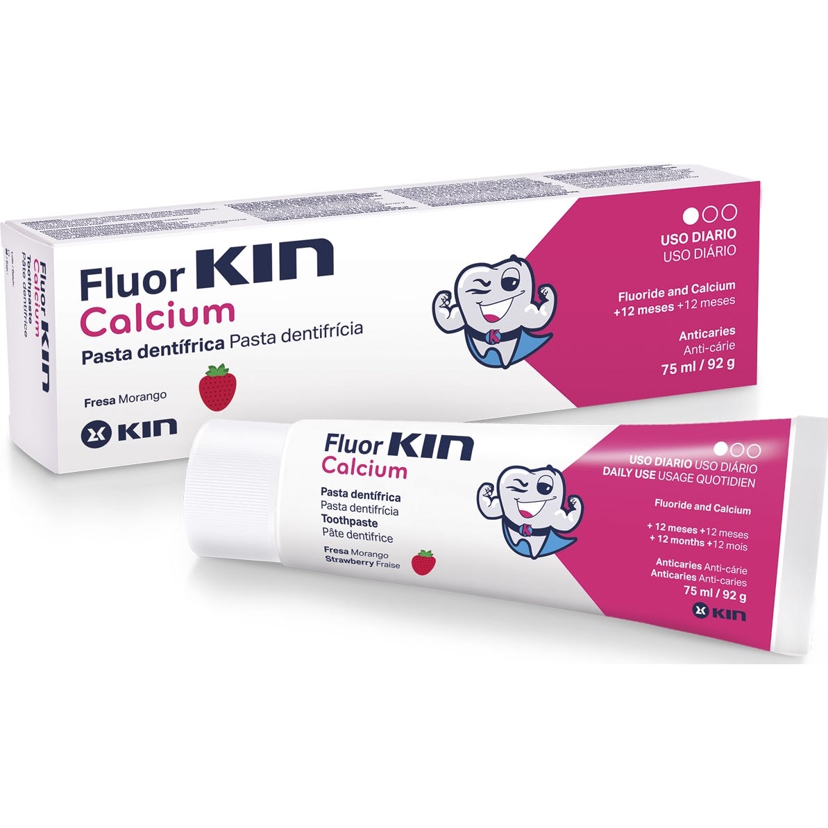 Dentifrice Fluor-Kin Calcium 75ml