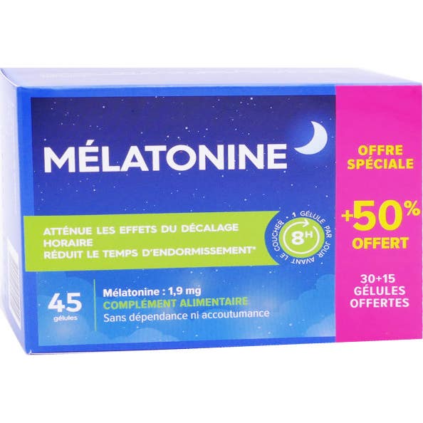 Pharmascience Mélatonine 45 Gélules