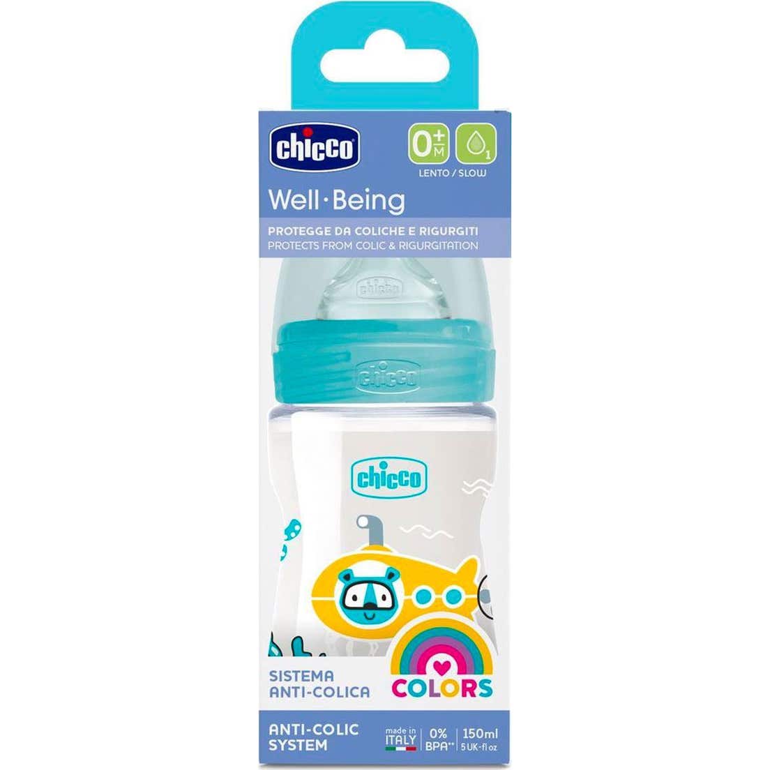 Chicco Well Being 0m+ Biberon Boys 150ml