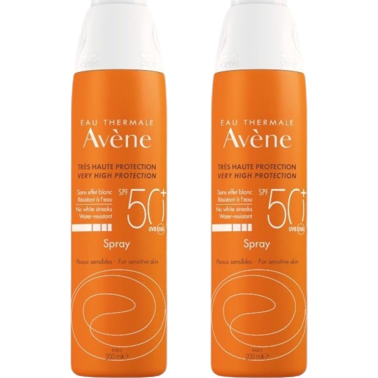 Avène Pack Spray Solaire SPF50+ Peaux Sensibles 2x200ml