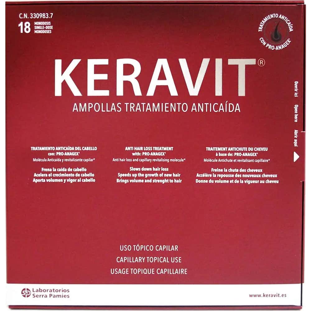 Keravit® Traitement Anti-Chute 18 ampoules