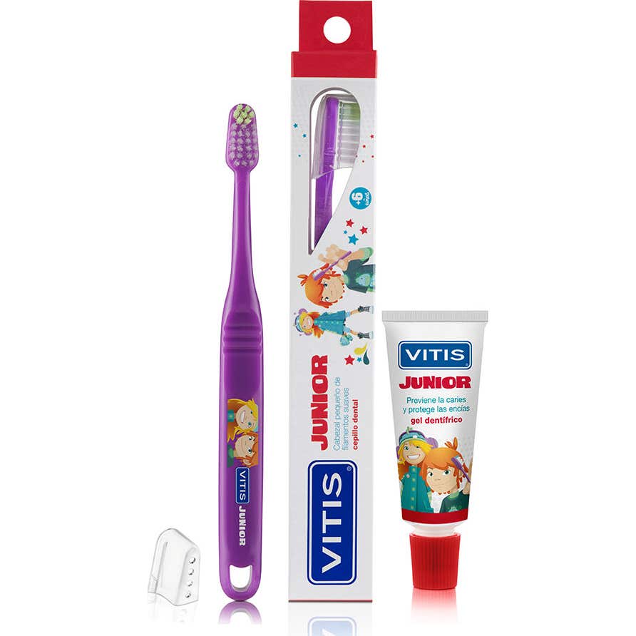 Vitis Junior Ensemble brosse à dents + dentifrice