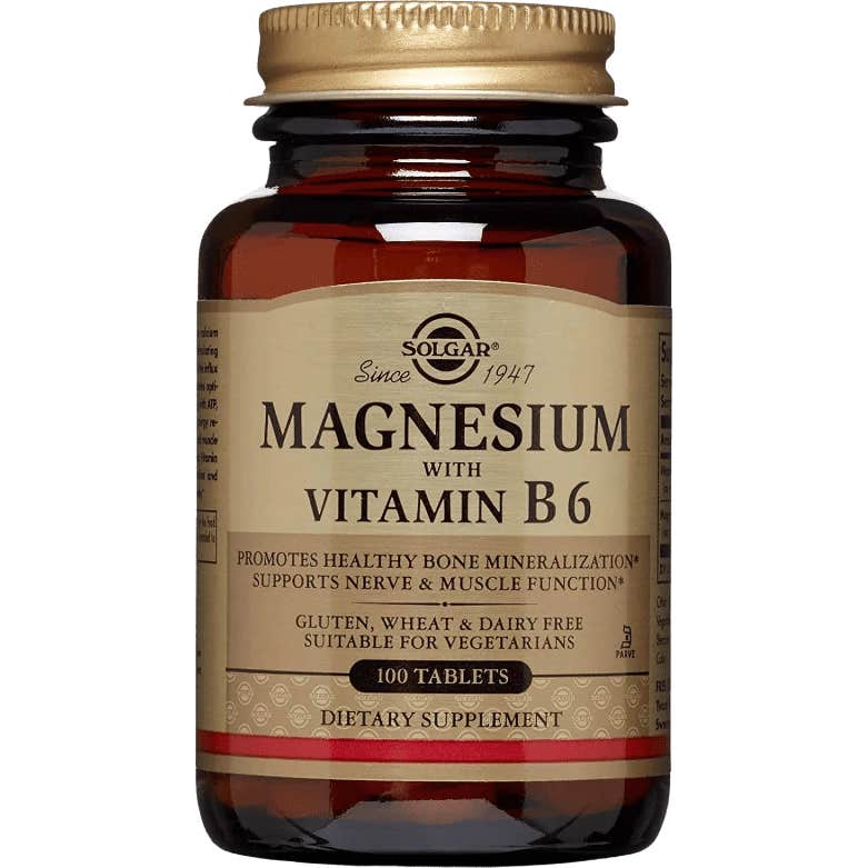Solgar Magnésium Avec Vitamine B6 100 Comprimés